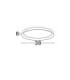 Pertino Integrated LED Semi Flush Ceiling Light Sandy Black Triac Dimmable LED 30W 1785lm 2700K-6