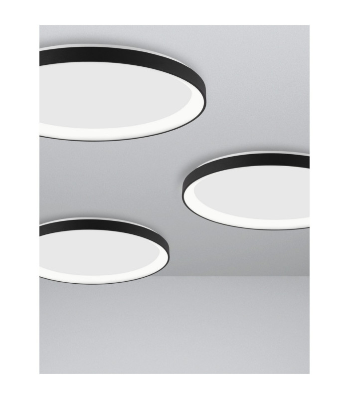 Pertino Integrated LED Semi Flush Ceiling Light Sandy Black Triac Dimmable LED 40W 2554lm 2700K-5