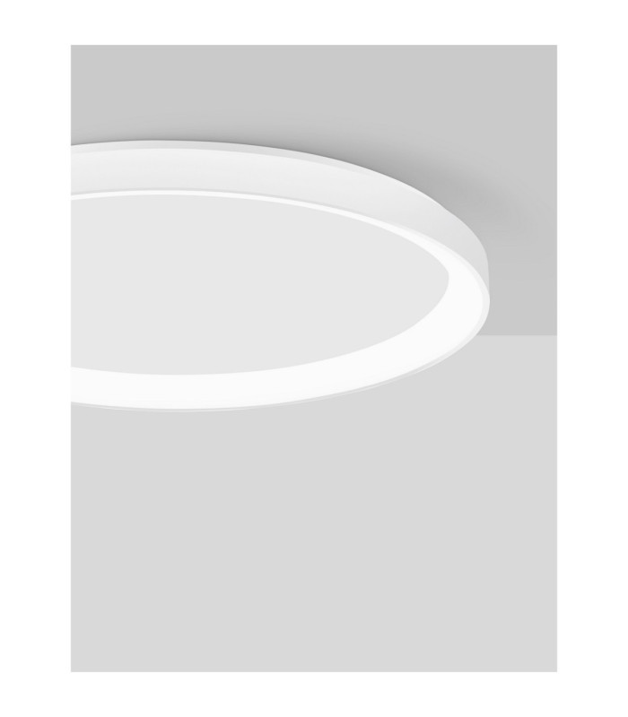 Pertino Integrated LED Semi Flush Ceiling Light Sandy White Triac Dimmable LED 40W 2554lm 2700K-2