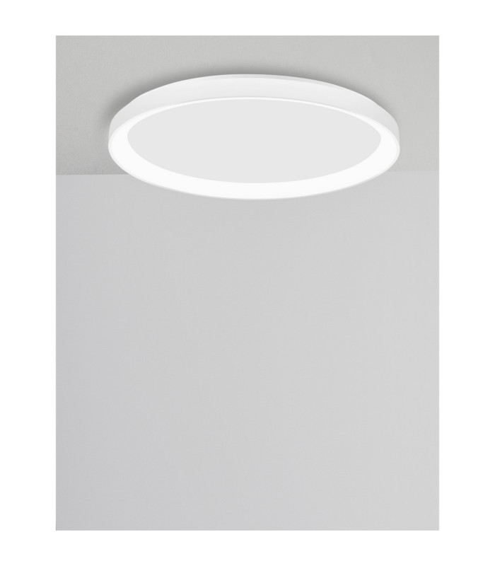 Pertino Integrated LED Semi Flush Ceiling Light Sandy White Triac Dimmable LED 40W 2554lm 2700K-3