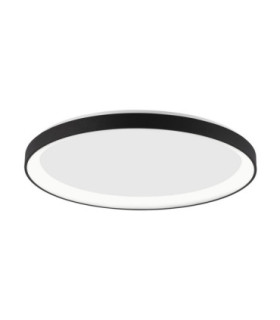 Pertino Integrated LED Semi Flush Ceiling Light Sandy Black Triac Dimmable LED 50W 3134lm 2700K-1