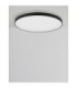 Pertino Integrated LED Semi Flush Ceiling Light Sandy Black Triac Dimmable LED 50W 3134lm 2700K-4