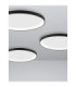 Pertino Integrated LED Semi Flush Ceiling Light Sandy Black Triac Dimmable LED 50W 3134lm 2700K-5