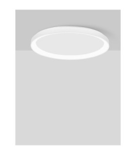 Pertino Integrated LED Semi Flush Ceiling Light Sandy White Triac Dimmable LED 50W 3134lm 2700K-2