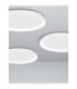 Pertino Integrated LED Semi Flush Ceiling Light Sandy White Triac Dimmable LED 50W 3134lm 2700K-5