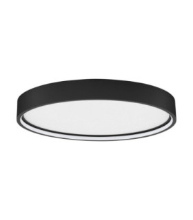 Olaf Integrated LED Semi Flush Ceiling Light Sandy Black Triac Dimmable LED 30W 2400lm 3000K-1