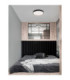 Olaf Integrated LED Semi Flush Ceiling Light Sandy Black Triac Dimmable LED 60W 4800lm 3000K-2