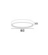 Olaf Integrated LED Semi Flush Ceiling Light Sandy Black Triac Dimmable LED 60W 4800lm 3000K-6