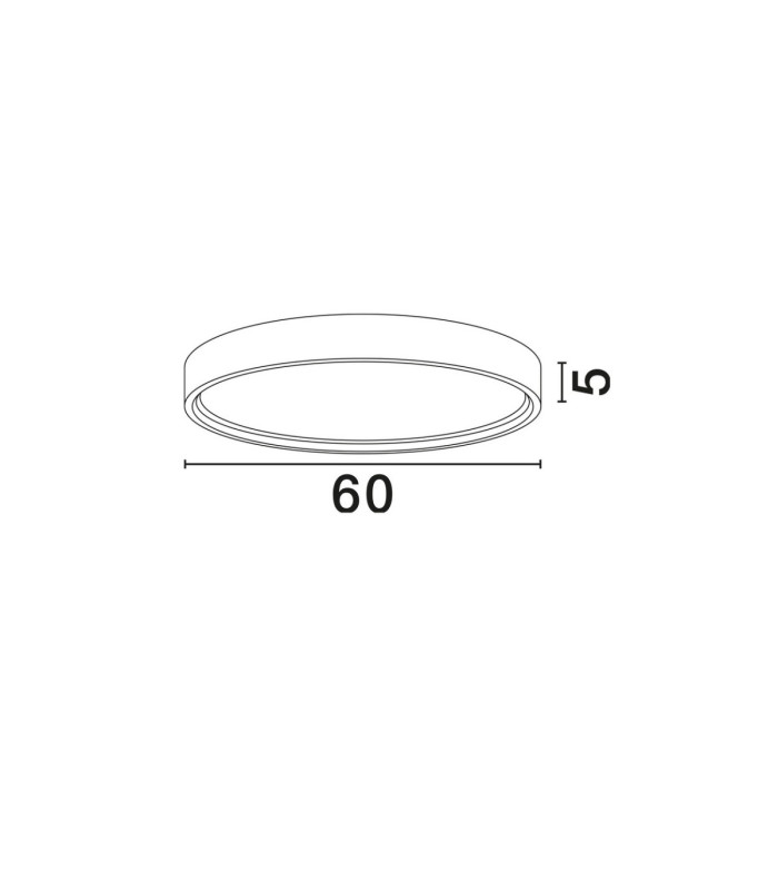 Olaf Integrated LED Semi Flush Ceiling Light Sandy Black Triac Dimmable LED 60W 4800lm 3000K-6