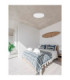 Olaf Flush Ceiling Light Sandy White Triac Dimmable LED 60W 4800lm 3000K-2