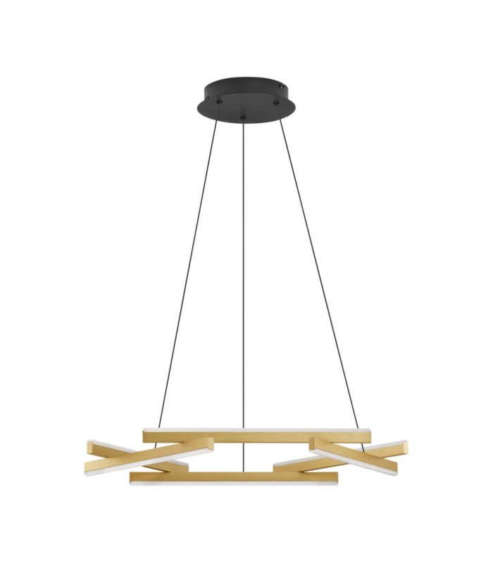 Hyde Integrated LED Pendant Ceiling Light Brushed Gold Black Triac Dimmable LED 38W 2046lm 3000K-1