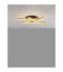 Hyde Integrated LED Semi Flush Ceiling Light Brushed Gold Black Triac Dimmable LED 38W 1993lm 3000K-4
