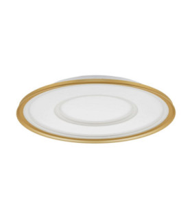 Figin Integrated LED Semi Flush Ceiling Light Sandy Gold Dimmable LED 49W 2771lm 2700 -5000K CCT Remote Control-1