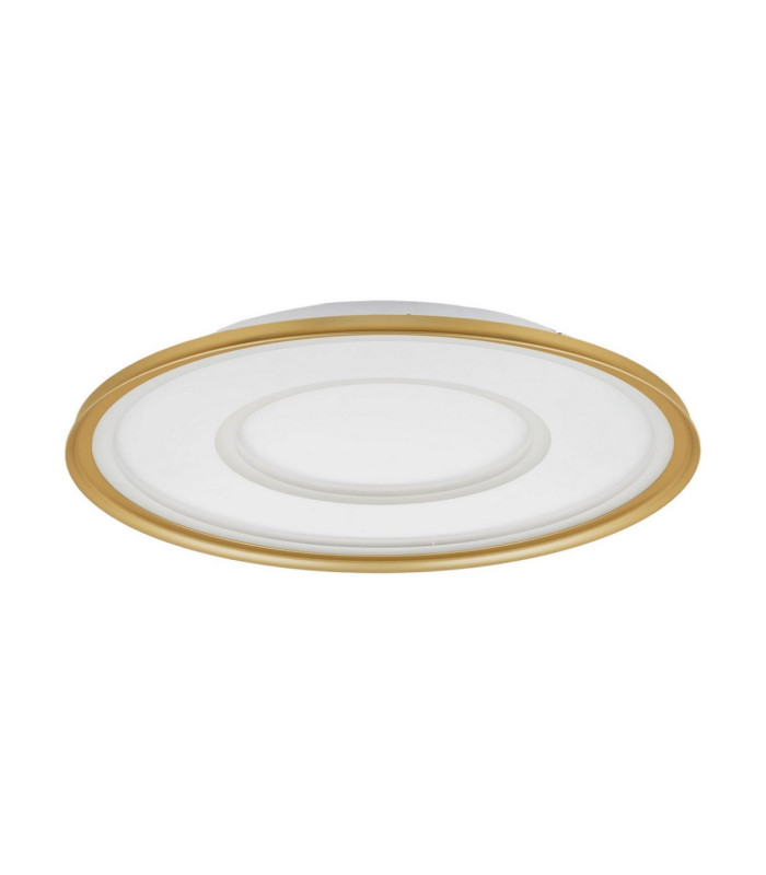 Figin Integrated LED Semi Flush Ceiling Light Sandy Gold Dimmable LED 49W 2771lm 2700 -5000K CCT Remote Control-1