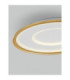Figin Integrated LED Semi Flush Ceiling Light Sandy Gold Dimmable LED 49W 2771lm 2700 -5000K CCT Remote Control-5