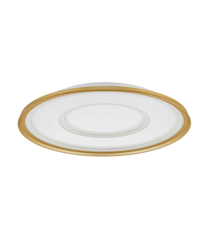 Figin Integrated LED Semi Flush Ceiling Light Sandy Gold Dimmable LED 40W 2244lm 2700 -5000K CCT Remote Control-1