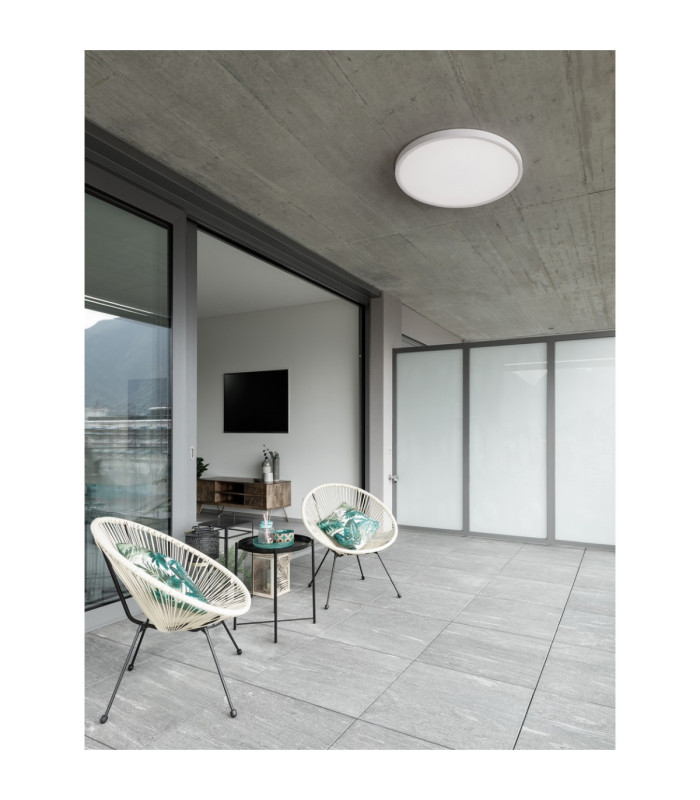 Dixie Flush Ceiling Light Sandy White LED 36W 3200lm 3000-4000-6500K CCT-2