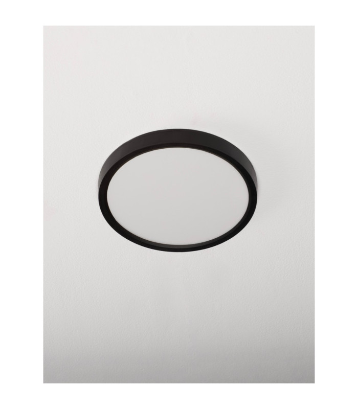 Dixie Flush Ceiling Light Sandy Black LED 18W 1800lm 3000-4000-6500K CCT-3