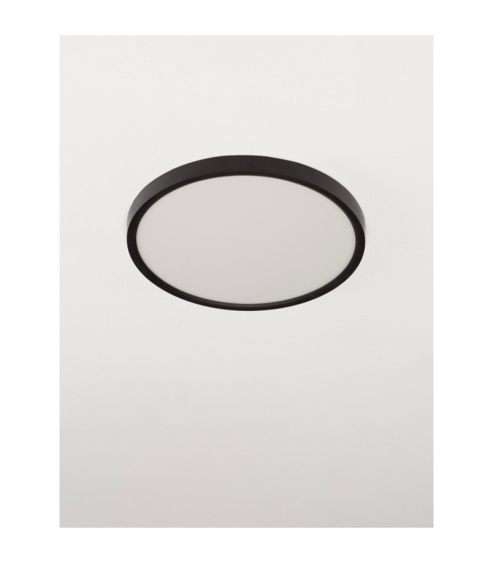 Dixie Flush Ceiling Light Sandy Black LED 24W 2400lm 3000-4000-6500K CCT-3
