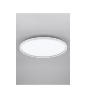 Chet Flush Ceiling Light Sandy White LED 49W 3136lm 2700-5000K CCT Remote Control RGB
