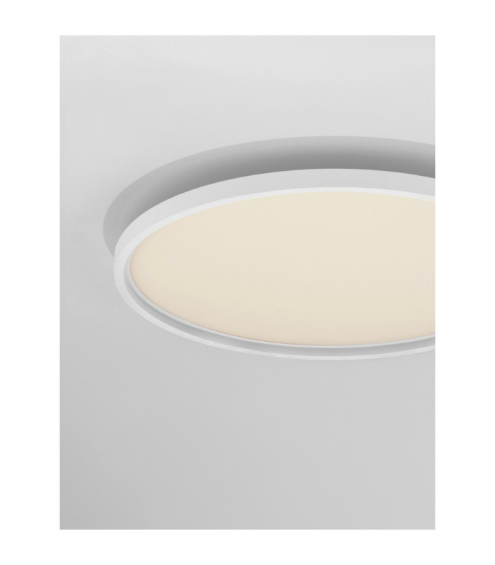 Chet Flush Ceiling Light Sandy White LED 49W 3136lm 2700-5000K CCT Remote Control RGB