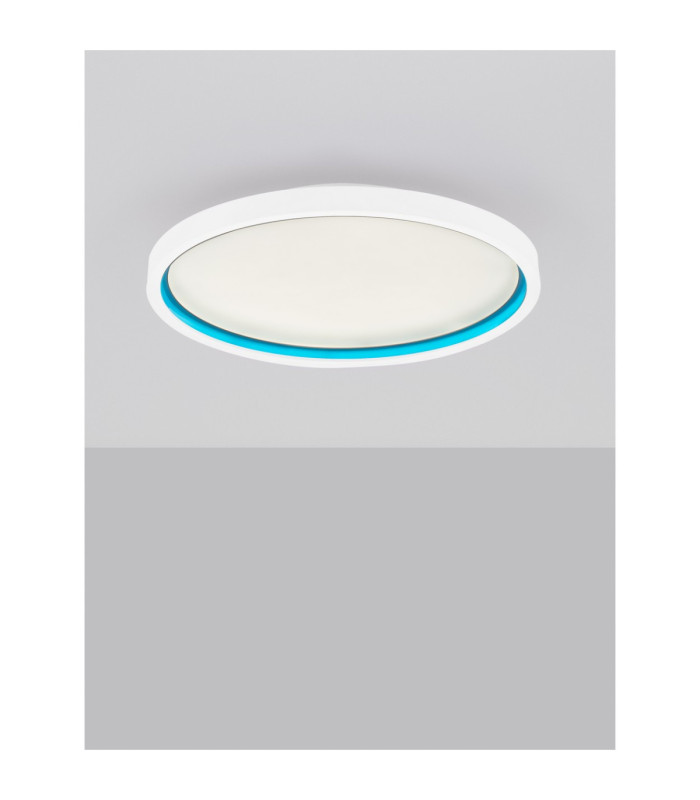 Chet Flush Ceiling Light Sandy White LED 49W 3136lm 2700-5000K CCT Remote Control RGB