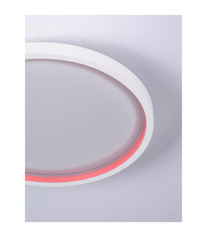Chet Flush Ceiling Light Sandy White LED 49W 3136lm 2700-5000K CCT Remote Control RGB