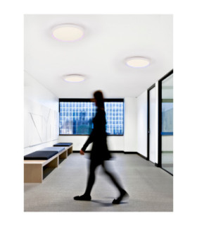 Chet Flush Ceiling Light Sandy White LED 30 Watt 2057lm 2700-5000K CCT Remote Control RGB Ring-2