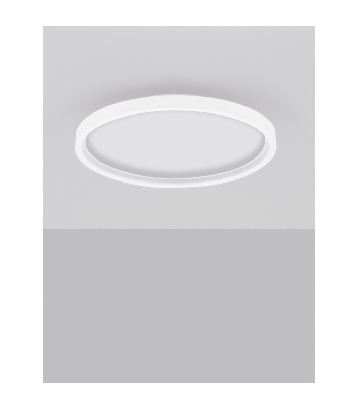 Chet Flush Ceiling Light Sandy White LED 30 Watt 2057lm 2700-5000K CCT Remote Control RGB Ring-3