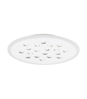 Astro Decorative Flush Ceiling Light Sandy White Outer Ring Dimmable LED 19W 1485lm 3000K RGB in Center-1