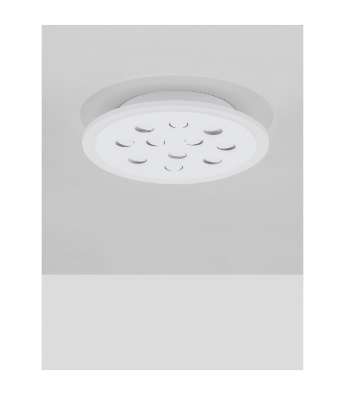 Astro Decorative Flush Ceiling Light Sandy White Outer Ring Dimmable LED 19W 1485lm 3000K RGB in Center-3