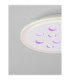 Astro Decorative Flush Ceiling Light Sandy White Outer Ring Dimmable LED 19W 1485lm 3000K RGB in Center-7