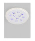 Astro Decorative Flush Ceiling Light Sandy White Outer Ring Dimmable LED 19W 1485lm 3000K RGB in Center-9