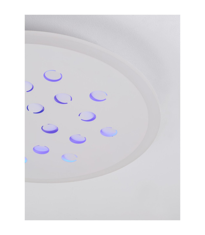 Astro Decorative Flush Ceiling Light Sandy White Outer Ring Dimmable LED 30W 2357lm 3000K RGB in Center-13