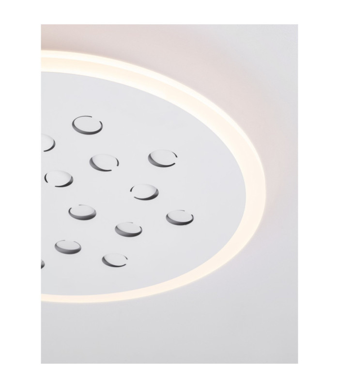 Astro Decorative Flush Ceiling Light Sandy White Outer Ring Dimmable LED 30W 2357lm 3000K RGB in Center-14