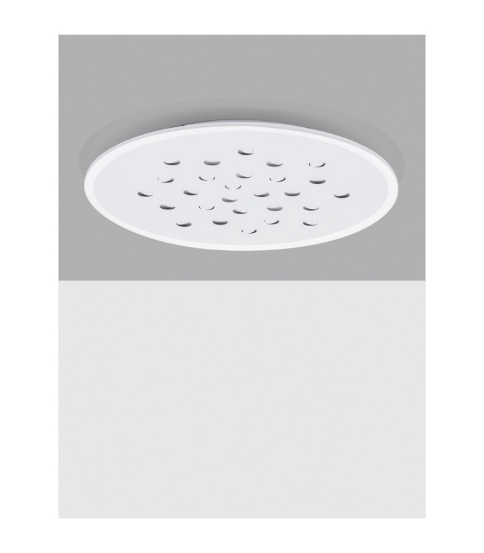 Astro Decorative Flush Ceiling Light Sandy White Outer Ring Dimmable LED 40W 3476lm 3000K RGB in Center-3