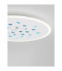Astro Decorative Flush Ceiling Light Sandy White Outer Ring Dimmable LED 40W 3476lm 3000K RGB in Center-6