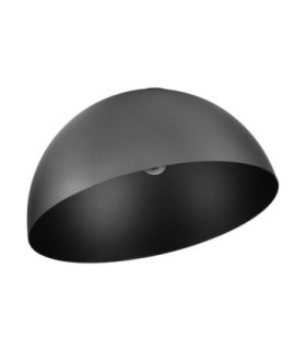 Onia 50cm Bowl Semi Flush Ceiling Light Dark Grey Sandy Black E27 1x12W-1