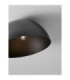 Onia 50cm Bowl Semi Flush Ceiling Light Dark Grey Sandy Black E27 1x12W-6