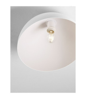 Onia 40cm Bowl Semi Flush Ceiling Light Sandy White E27 1x12W-2