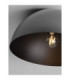 Onia 40cm Bowl Semi Flush Ceiling Light Dark Grey Sandy Black E27 1x12W-5