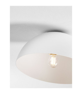 Onia 30cm Bowl Semi Flush Ceiling Light Sandy White E27 1x12W-2