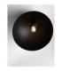 Onia 30cm Bowl Semi Flush Ceiling Light Dark Grey Sandy Black E27 1x12W-5