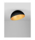 Onia 50cm Bowl Semi Flush Ceiling Light Sandy Black Gold E27 1x12W-4