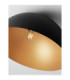Onia 50cm Bowl Semi Flush Ceiling Light Sandy Black Gold E27 1x12W-6