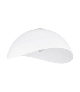 Opsi 50cm Bowl Semi Flush Ceiling Light Sandy White E27 1x12W-1