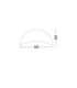Opsi 50cm Bowl Semi Flush Ceiling Light Sandy White E27 1x12W-7