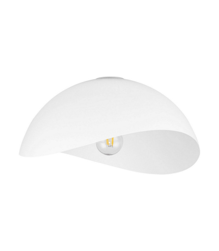 Opsi 40cm Bowl Semi Flush Ceiling Light Sandy White E27 1x12W-1