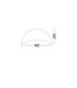 Opsi 40cm Bowl Semi Flush Ceiling Light Sandy White E27 1x12W-7