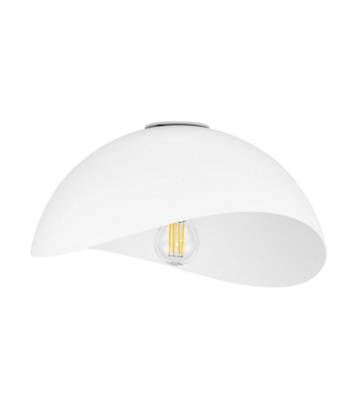 Opsi 30cm Bowl Semi Flush Ceiling Light Sandy White E27 1x12W-1